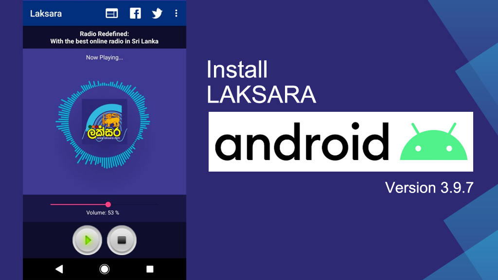 Install laksara app