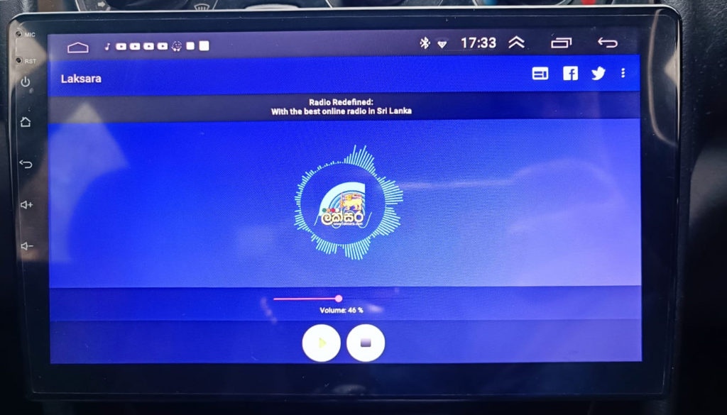 Laksara app installed android car setup