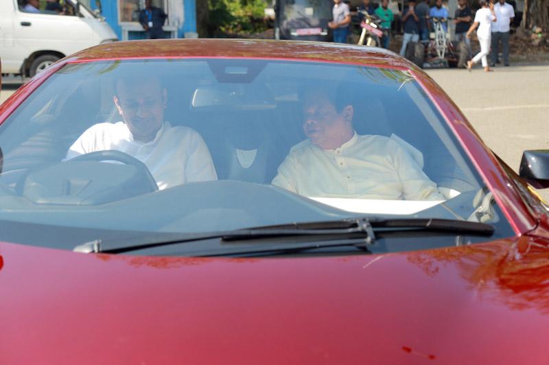 Ramesh Pathirama and Bandula Gunawardane at Vega Super Car Registration